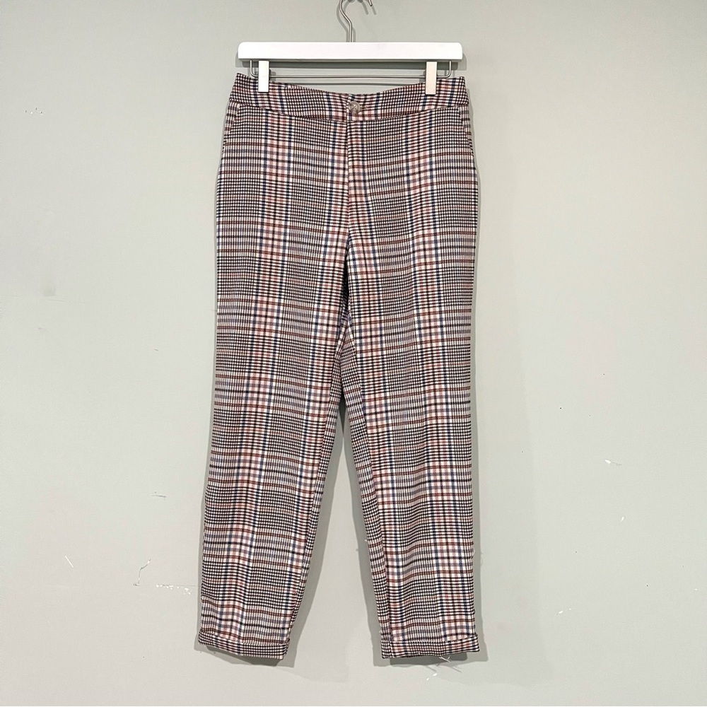 Anthropologie Malcolm Plaid Tapered trousers size 2 New